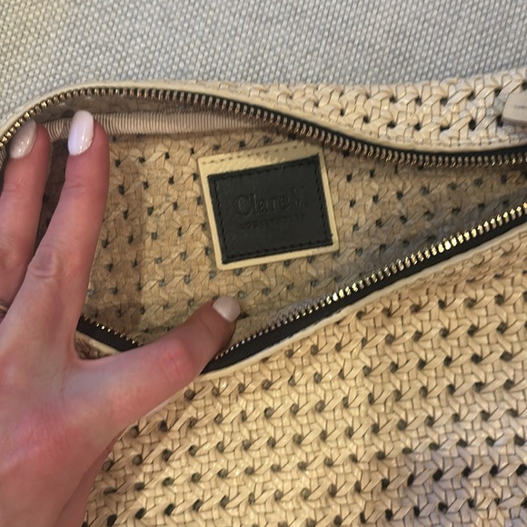 Clare V Tan Woven Crossbody Bag - Picture 5 of 7